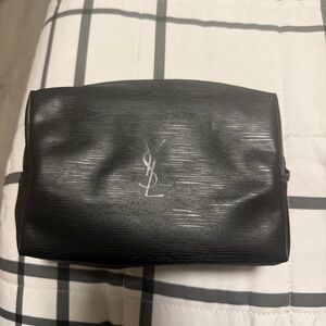 Yves Saint Laurent Black Toiletry Bag/Cosmetic Bag